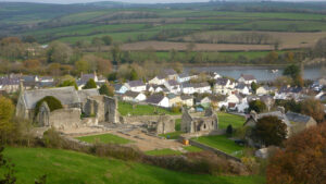 Views across to the Abbey ruins